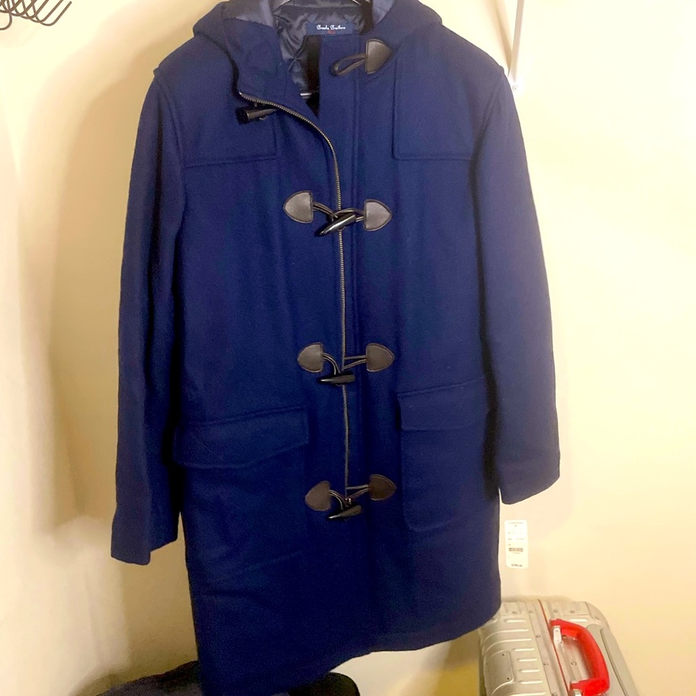 Navy Brooks Brothers Toggle Coat